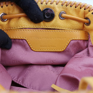 Secondhand Stella McCartney Falabella Yellow Suede × Leather shoulderbag | stylenewstar