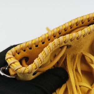 Secondhand Stella McCartney Falabella Yellow Suede × Leather shoulderbag | stylenewstar