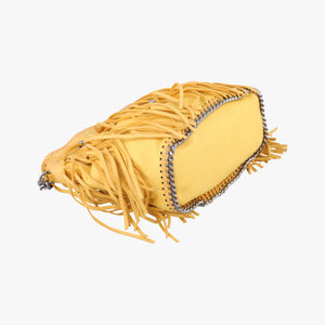 Secondhand Stella McCartney Falabella Yellow Suede × Leather shoulderbag | stylenewstar
