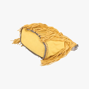 Secondhand Stella McCartney Falabella Yellow Suede × Leather shoulderbag | stylenewstar