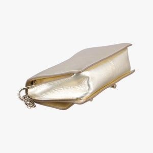 Pre-owned TODS Double T Golden Leather shoulderbag | stylenewstar