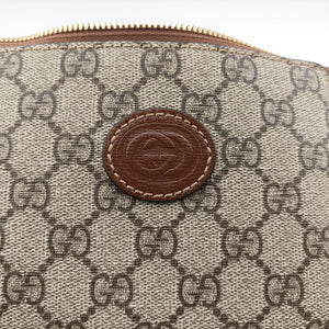 Pre-owned Gucci Interlocking G Messenger Beige × Brown PVC coated canvas× Leather 723306 shoulderbag | stylenewstar
