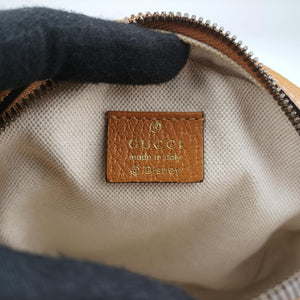 Pre-owned Gucci DISNEY Collaboration Mickey Mouse Brown×multicolor PVC coated canvas×leather 603938 shoulderbag | stylenewstar