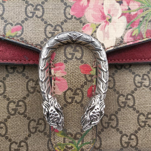 Pre-owned Gucci Dionysus beige×red×multicolor PVC coated canvas × suede 421970 shoulderbag | stylenewstar