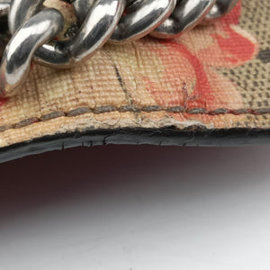 Pre-owned Gucci Dionysus beige×red×multicolor PVC coated canvas × suede 421970 shoulderbag | stylenewstar