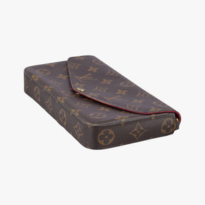 Pre-owned Louis Vuitton Pochette Felicie Brown Monogram Canvas M61276 shoulderbag | stylenewstar