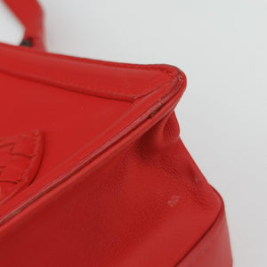 Pre-owned Bottega Veneta Intrecciato Rialto Red lambskin shoulderbag | stylenewstar