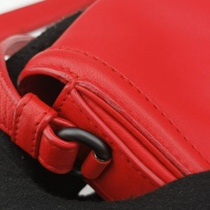 Pre-owned Bottega Veneta Intrecciato Rialto Red lambskin shoulderbag | stylenewstar