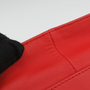 Pre-owned Bottega Veneta Intrecciato Rialto Red lambskin shoulderbag | stylenewstar