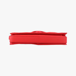 Pre-owned Bottega Veneta Intrecciato Rialto Red lambskin shoulderbag | stylenewstar