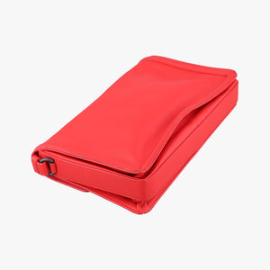 Pre-owned Bottega Veneta Intrecciato Rialto Red lambskin shoulderbag | stylenewstar