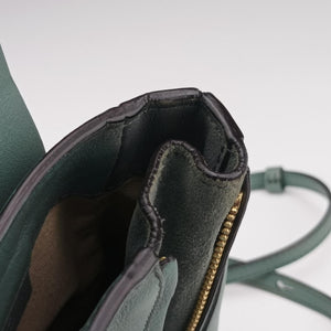 Pre-owned Chloe FAYE mini Blue Leather × Suede backpack/rucksack | stylenewstar