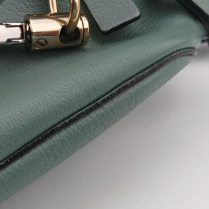Pre-owned Chloe FAYE mini Blue Leather × Suede backpack/rucksack | stylenewstar