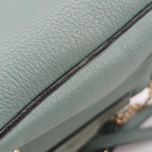 Pre-owned Chloe FAYE mini Blue Leather × Suede backpack/rucksack | stylenewstar