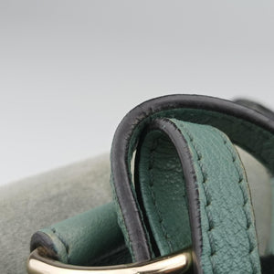 Pre-owned Chloe FAYE mini Blue Leather × Suede backpack/rucksack | stylenewstar