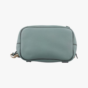 Pre-owned Chloe FAYE mini Blue Leather × Suede backpack/rucksack | stylenewstar