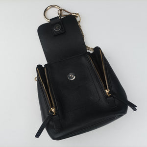 Pre-owned Chloe FAYE Black Leather × suede backpack/rucksack | stylenewstar