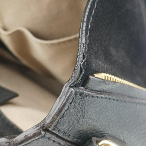 Pre-owned Chloe FAYE Black Leather × suede backpack/rucksack | stylenewstar