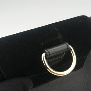 Pre-owned Chloe FAYE Black Leather × suede backpack/rucksack | stylenewstar