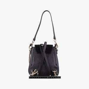 Pre-owned Chloe FAYE Black Leather × suede backpack/rucksack | stylenewstar
