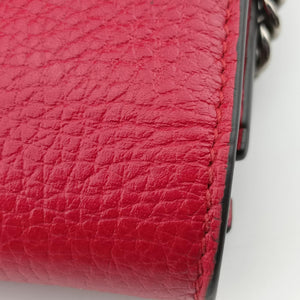 Pre-owned Gucci Dionysus Red Leather 401231 shoulderbag | stylenewstar