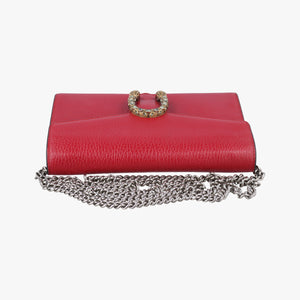 Pre-owned Gucci Dionysus Red Leather 401231 shoulderbag | stylenewstar