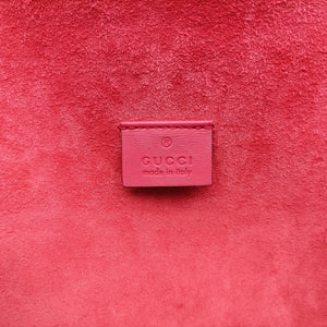 Pre-owned Gucci Dionysus beige×red PVC coated canvas × suede 400249 shoulderbag | stylenewstar