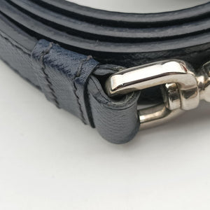 Vintage Prada Triangle Logo Plate Navy Saffiano Leather shoulderbag | stylenewstar