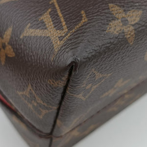 Pre-owned Louis Vuitton Alma Bag Into Bag Brown×Rouge Monogram Canvas M41779 shoulderbag | stylenewstar