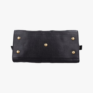 Pre-owned Yves Saint Laurent Cabas ChYc Black Leather 400666 shoulderbag | stylenewstar