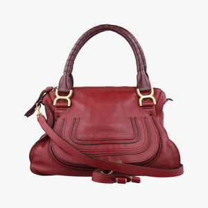 Pre-owned Chloe Mercy Red Leather shoulderbag | stylenewstar