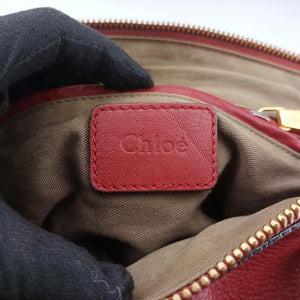 Pre-owned Chloe Mercy Red Leather shoulderbag | stylenewstar