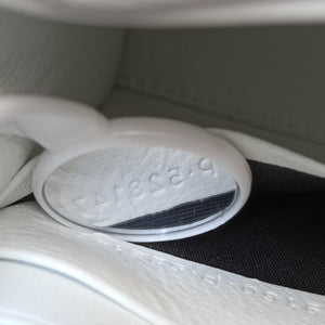 Pre-owned Balenciaga Hourglass adidas White x black Leather shoulderbag | stylenewstar