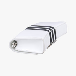 Pre-owned Balenciaga Hourglass adidas White x black Leather shoulderbag | stylenewstar