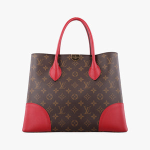 Pre-owned Louis Vuitton FLANDRIN Brown×CERISE Monogram Canvas×calf leather M41596 handbag | stylenewstar