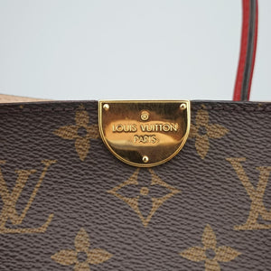 Pre-owned Louis Vuitton FLANDRIN Brown×CERISE Monogram Canvas×calf leather M41596 handbag | stylenewstar