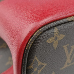 Pre-owned Louis Vuitton FLANDRIN Brown×CERISE Monogram Canvas×calf leather M41596 handbag | stylenewstar