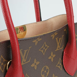 Pre-owned Louis Vuitton FLANDRIN Brown×CERISE Monogram Canvas×calf leather M41596 handbag | stylenewstar