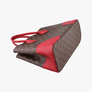 Pre-owned Louis Vuitton FLANDRIN Brown×CERISE Monogram Canvas×calf leather M41596 handbag | stylenewstar