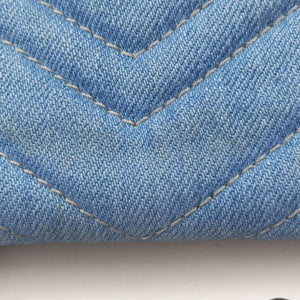 Pre-owned Gucci GG Marmont Blue Denim 446744 shoulderbag | stylenewstar