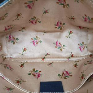 Pre-owned Gucci GG Marmont Blue Denim 446744 shoulderbag | stylenewstar