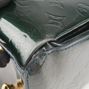 Pre-owned Louis Vuitton MELROSE AVENUE Bleu Nuit Vernis M93756 handbag | stylenewstar