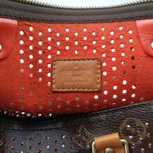 Pre-owned Louis Vuitton Speedy30 brown×Fuchsia Pink Monogram Perfo M95180 handbag | stylenewstar