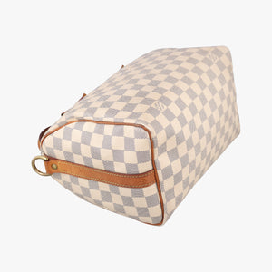 Vintage Louis Vuitton Speedy 25 AZUR Damier Canvas N41534 handbag | stylenewstar