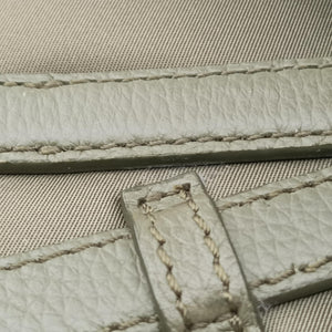 Pre-owned Christian Dior saddle Green×Navy Leather×Nylon shoulderbag | stylenewstar