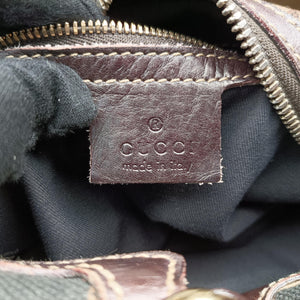 Pre-owned Gucci Amalfi bamboo Brown Canvas×Leather 154378 handbag | stylenewstar