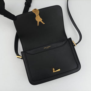 Secondhand Yves Saint Laurent Solferino Black Leather 634306 shoulderbag | stylenewstar