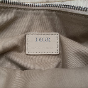 Pre-owned Christian Dior Saddle Beige PVC coated canvas × leather bum bag/waist bag | stylenewstar