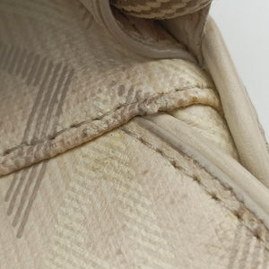 Pre-owned Christian Dior Saddle Beige PVC coated canvas × leather bum bag/waist bag | stylenewstar