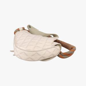 Pre-owned Christian Dior Saddle Beige PVC coated canvas × leather bum bag/waist bag | stylenewstar